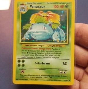 Venusaur holo WOTC pokemon base set LP